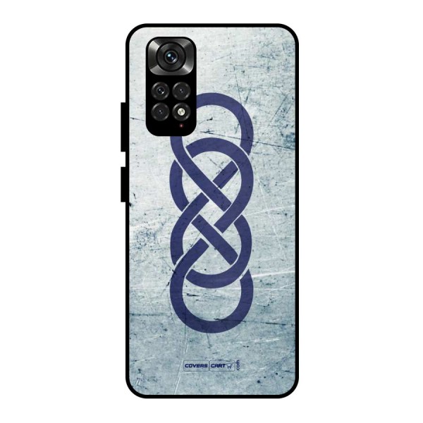 Double Infinity Rough Metal Back Case for Redmi Note 11 Pro