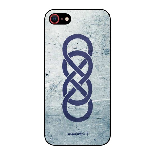 Double Infinity Rough Metal Back Case for iPhone 7