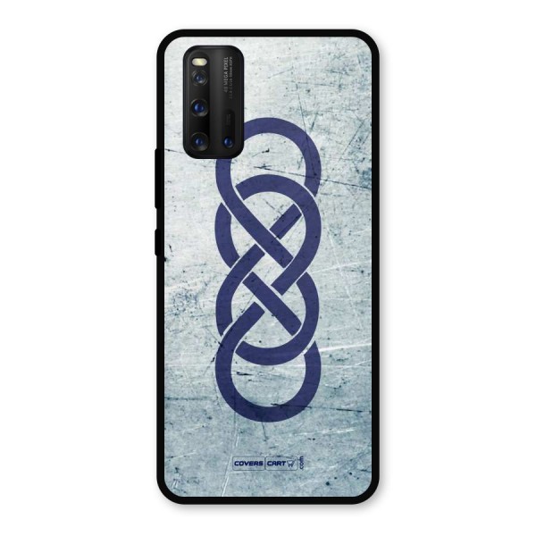 Double Infinity Rough Metal Back Case for iQOO 3