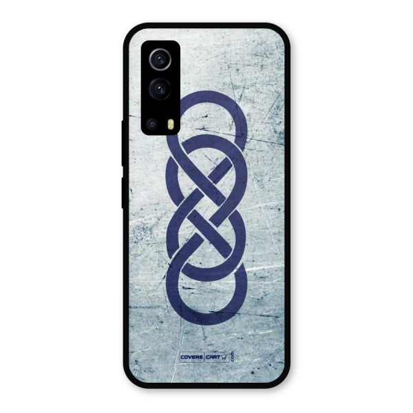 Double Infinity Rough Metal Back Case for iQOO Z3