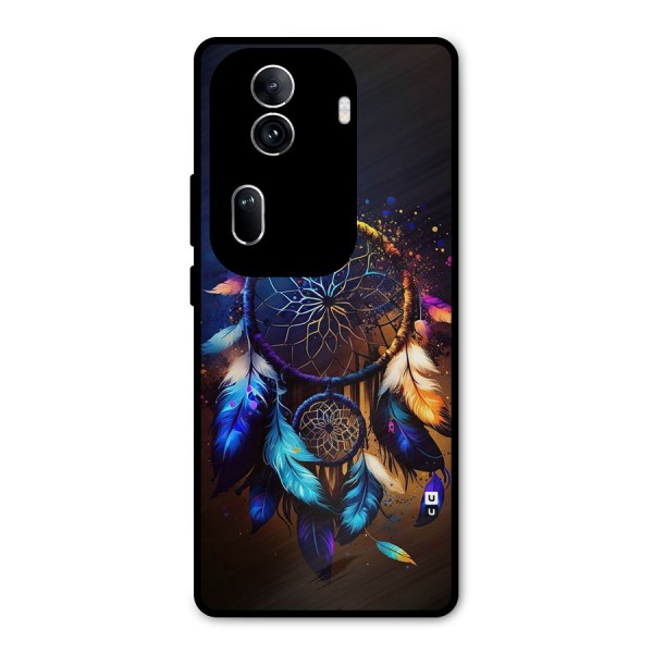 Dream Feather Metal Back Case for Oppo Reno11 Pro 5G