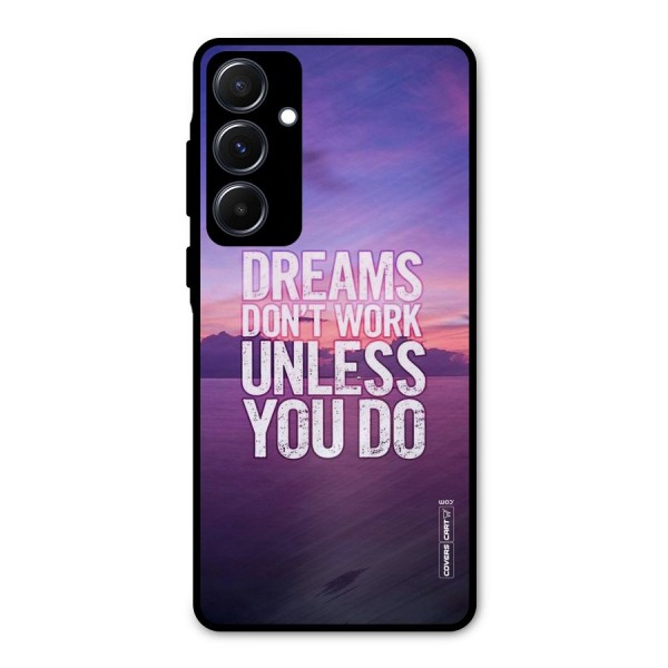 Dreams Work Metal Back Case for Galaxy A55
