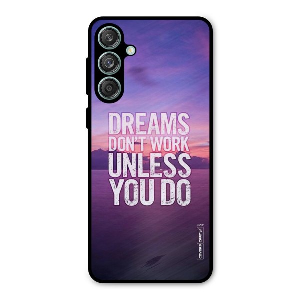 Dreams Work Metal Back Case for Galaxy M55 5G