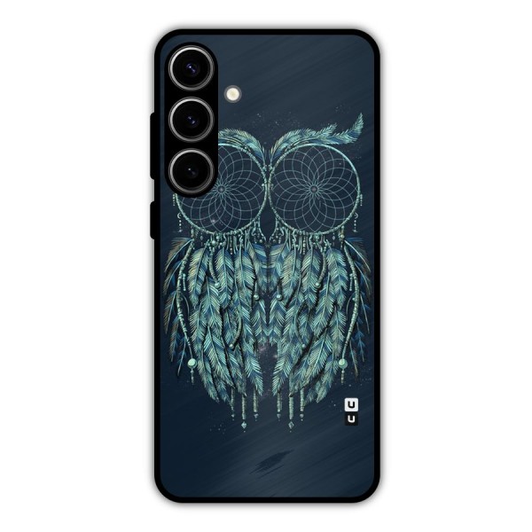Dreamy Owl Catcher Metal Back Case for Galaxy S24 Plus