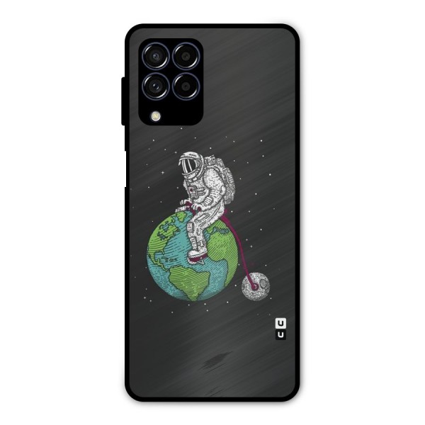 Earth Space Doodle Metal Back Case for Galaxy M53 5G