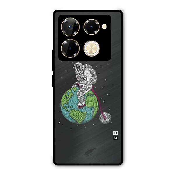 Earth Space Doodle Metal Back Case for Infinix Note 40 Pro