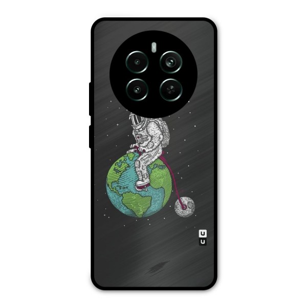 Earth Space Doodle Metal Back Case for Realme 12 Plus