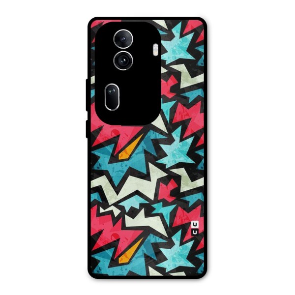 Electric Color Design Metal Back Case for Oppo Reno11 Pro 5G