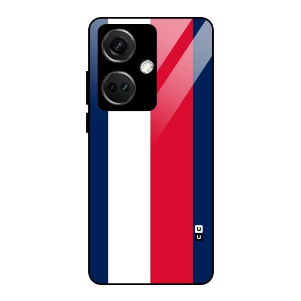Electric Colors Stripe Glass Back Case for OnePlus Nord CE 3 5G