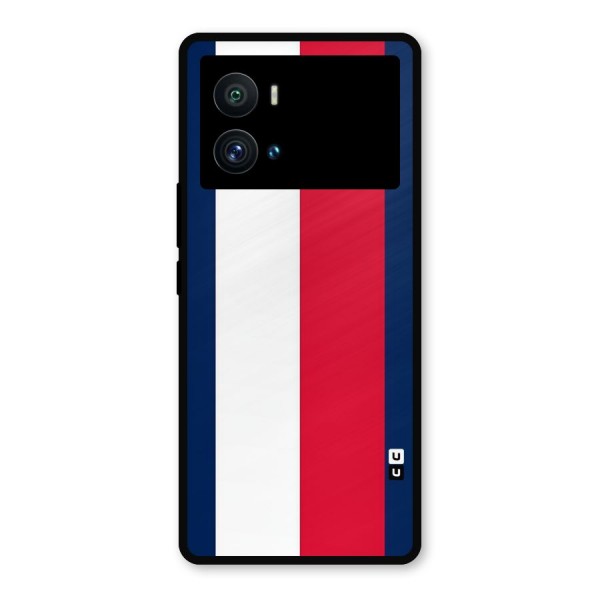 Electric Colors Stripe Metal Back Case for iQOO 9 Pro