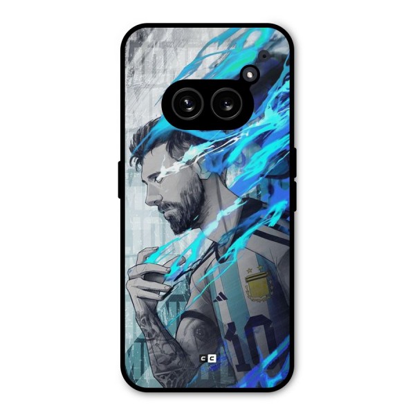 Electrifying Soccer Star Metal Back Case for Nothing Phone 2a