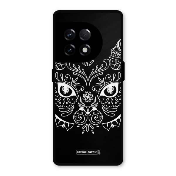 Ethnic Cat Design Metal Back Case for OnePlus 11R
