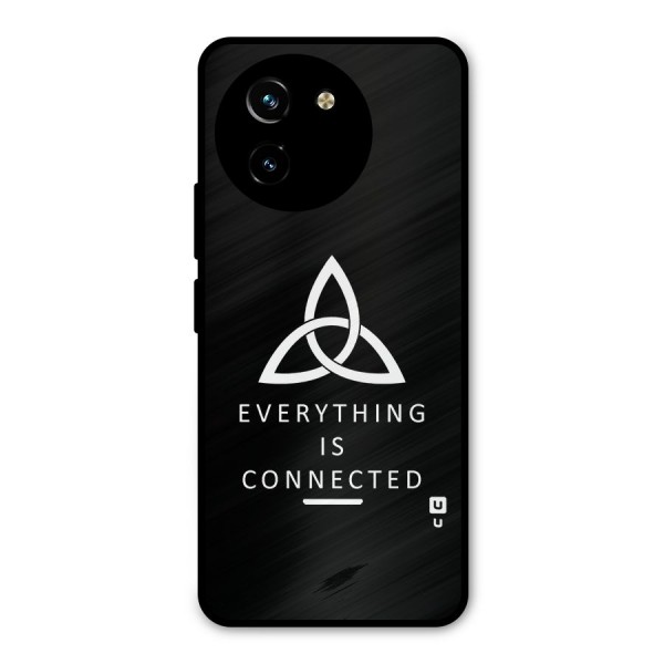 Everything is Connected Typography Metal Back Case for Vivo Y200i