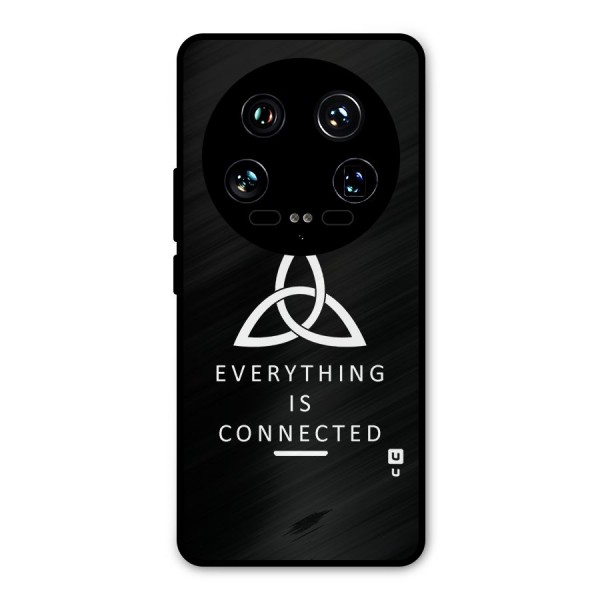Everything is Connected Typography Metal Back Case for Xiaomi 14 Ultra