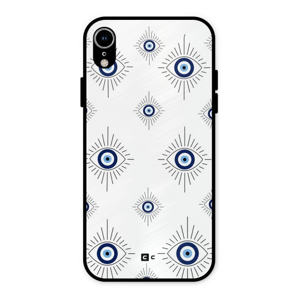 Evil Eye Wall Metal Back Case for iPhone XR