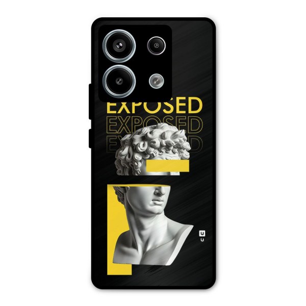 Exposed Sculpture Metal Back Case for Redmi Note 13 Pro 5G