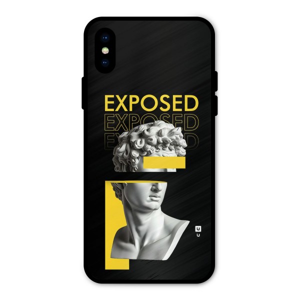 Exposed Sculpture Metal Back Case for iPhone X