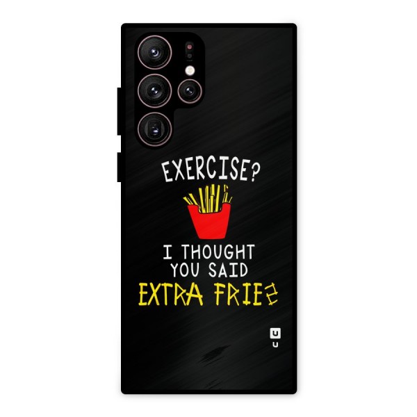 Extra Fries Metal Back Case for Galaxy S22 Ultra 5G