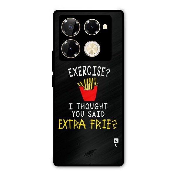 Extra Fries Metal Back Case for Infinix Note 40 Pro