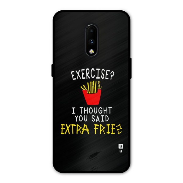 Extra Fries Metal Back Case for OnePlus 7