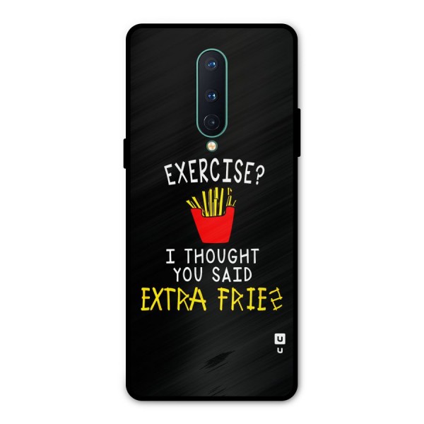 Extra Fries Metal Back Case for OnePlus 8