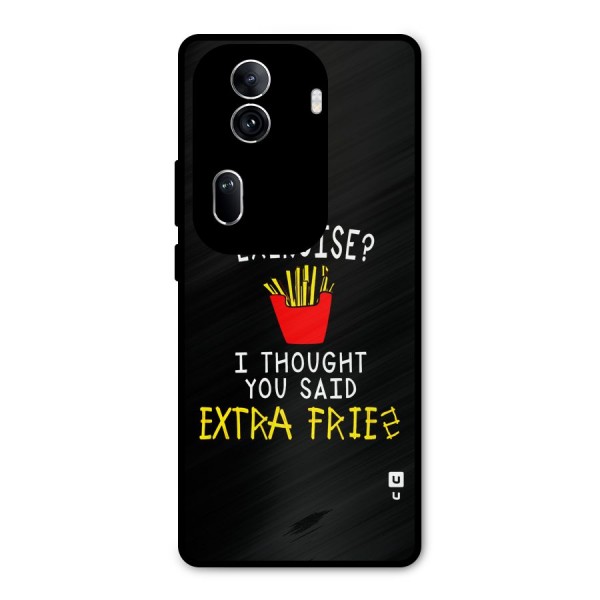 Extra Fries Metal Back Case for Oppo Reno11 Pro 5G