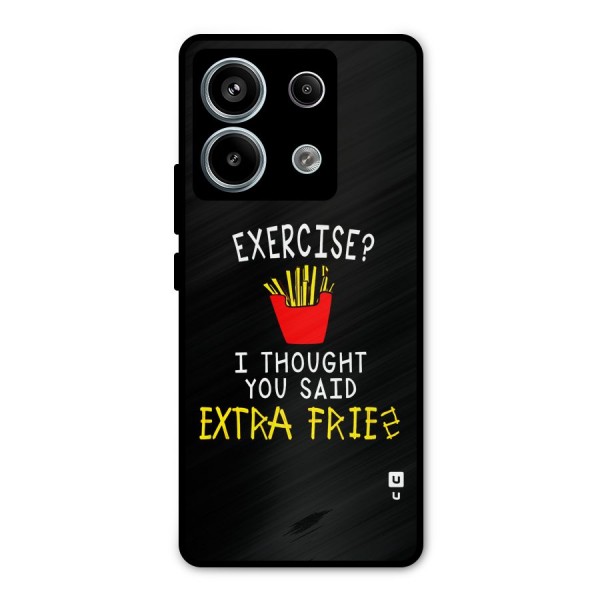Extra Fries Metal Back Case for Redmi Note 13 Pro 5G