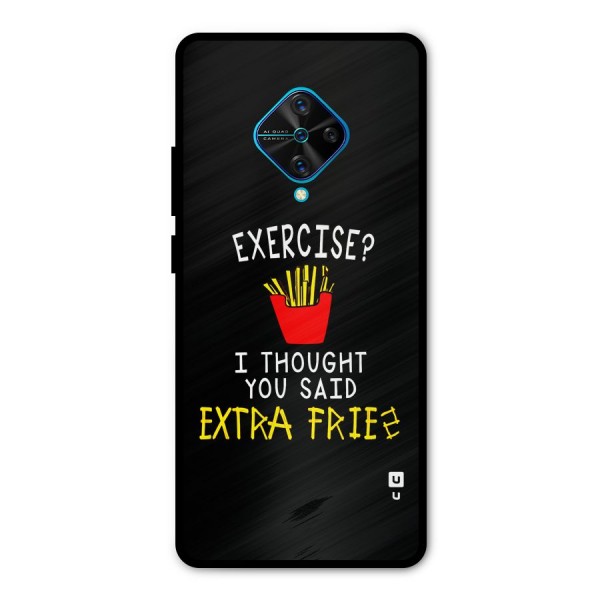 Extra Fries Metal Back Case for Vivo S1 Pro