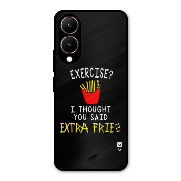 Extra Fries Metal Back Case for Vivo Y28