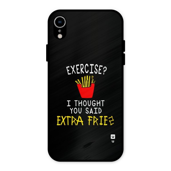 Extra Fries Metal Back Case for iPhone XR
