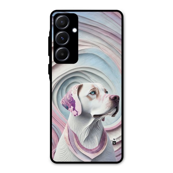 Eye Dog illustration Metal Back Case for Galaxy A55