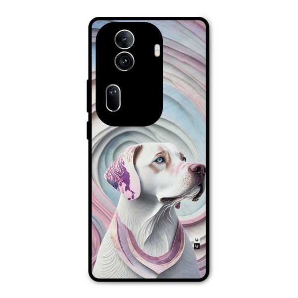 Eye Dog illustration Metal Back Case for Oppo Reno11 Pro 5G