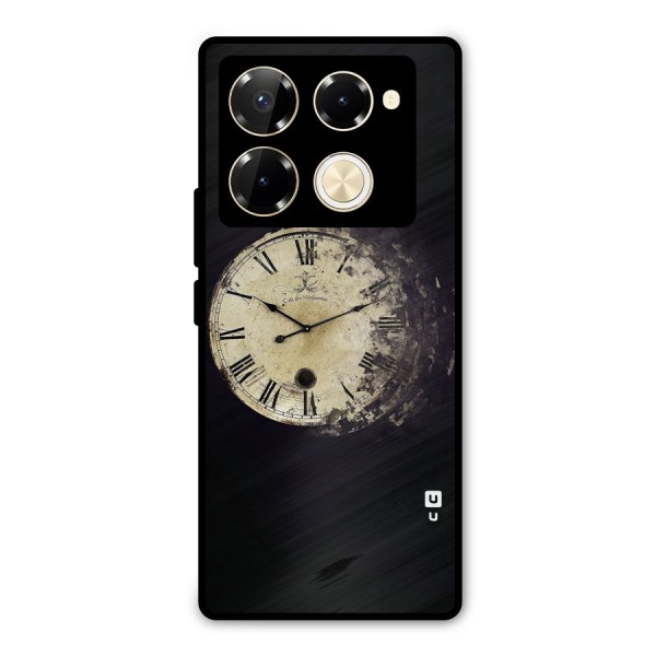 Fading Clock Metal Back Case for Infinix Note 40 Pro