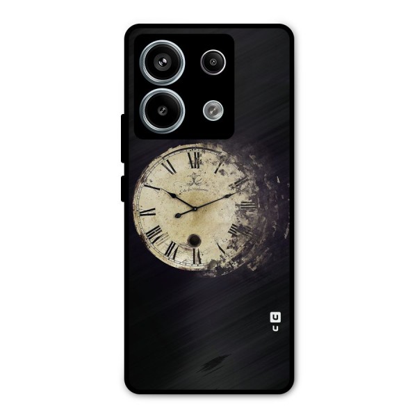 Fading Clock Metal Back Case for Redmi Note 13 Pro 5G