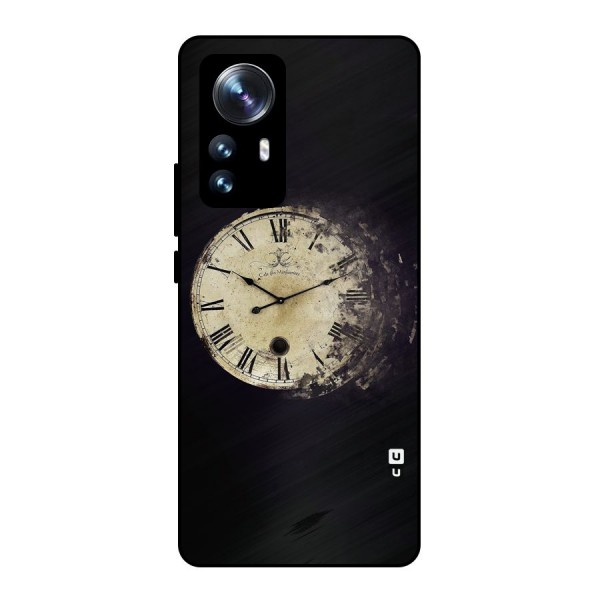 Fading Clock Metal Back Case for Xiaomi 12 Pro