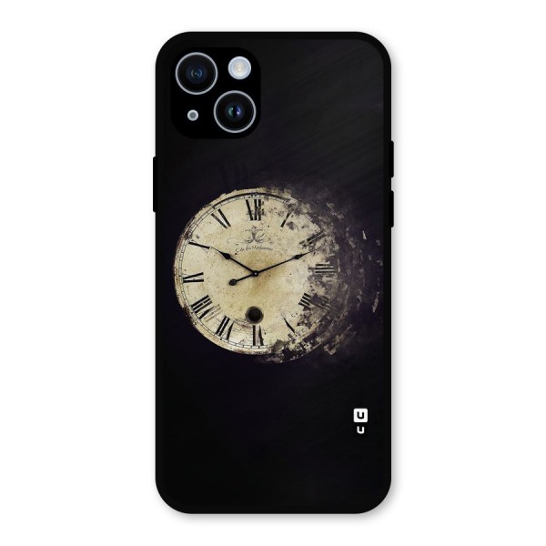 Fading Clock Metal Back Case for iPhone 14
