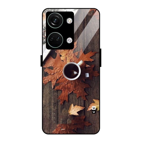 Fall Leaf Coffee Glass Back Case for Oneplus Nord 3