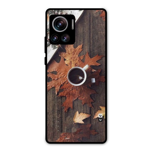 Fall Leaf Coffee Metal Back Case for Motorola Edge 30 Ultra