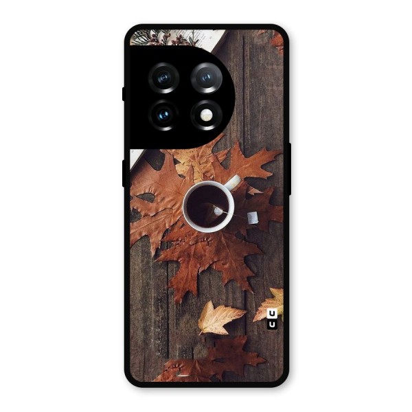 Fall Leaf Coffee Metal Back Case for OnePlus 11