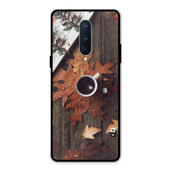 Fall Leaf Coffee Metal Back Case for OnePlus 8