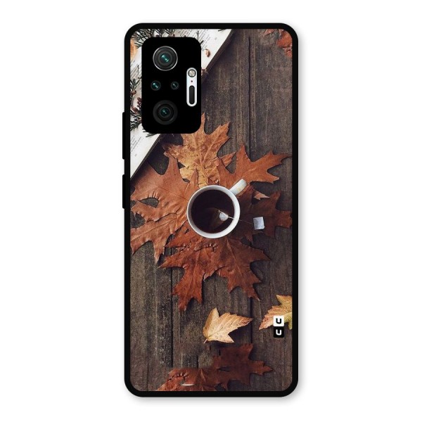 Fall Leaf Coffee Metal Back Case for Redmi Note 10 Pro