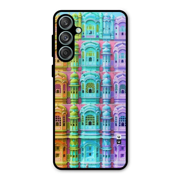 Fancy Architecture Metal Back Case for Galaxy M55 5G