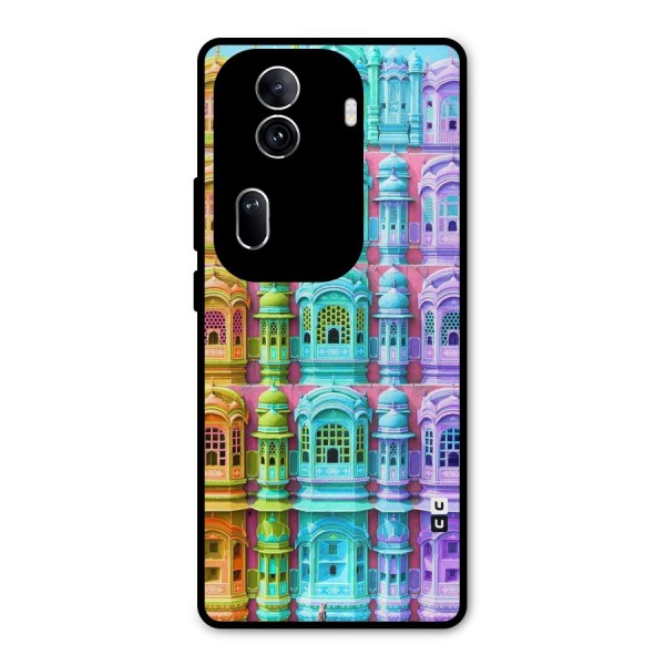 Fancy Architecture Metal Back Case for Oppo Reno11 Pro 5G