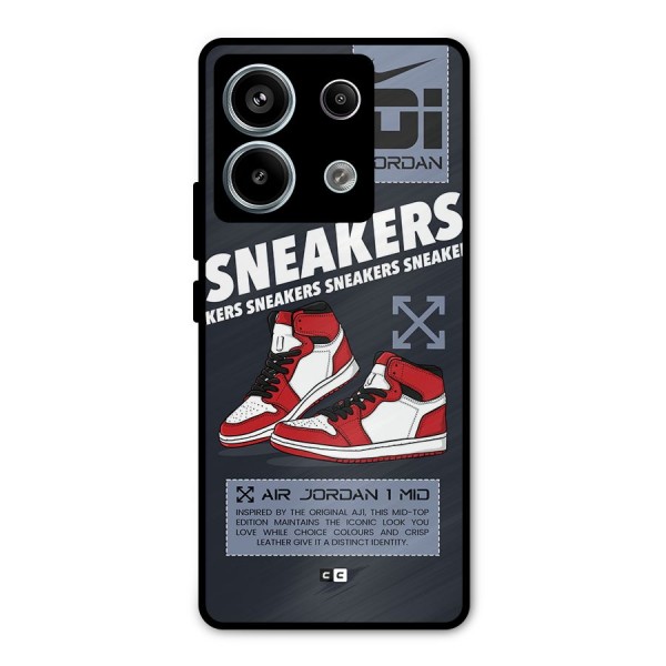 Fantastic Air Shoes Metal Back Case for Redmi Note 13 Pro 5G