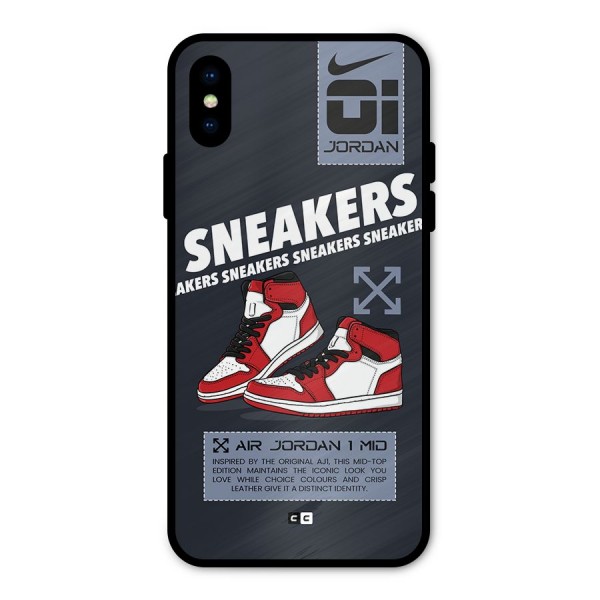 Fantastic Air Shoes Metal Back Case for iPhone X