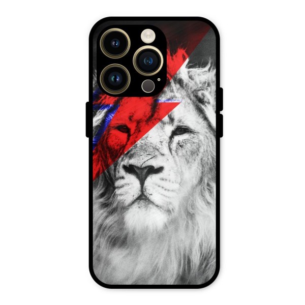 Fearless Lion Metal Back Case for iPhone 14 Pro
