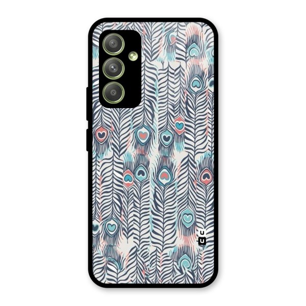 Feather Art Glass Back Case for Galaxy A54