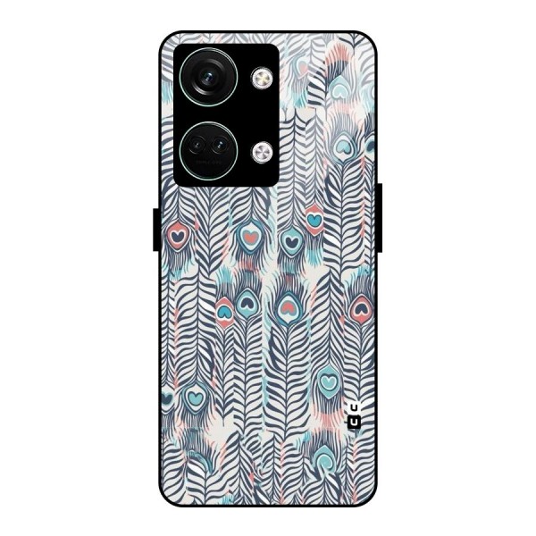 Feather Art Glass Back Case for Oneplus Nord 3