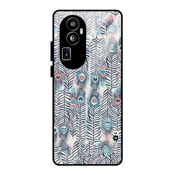 Feather Art Glass Back Case for Oppo Reno10 Pro Plus