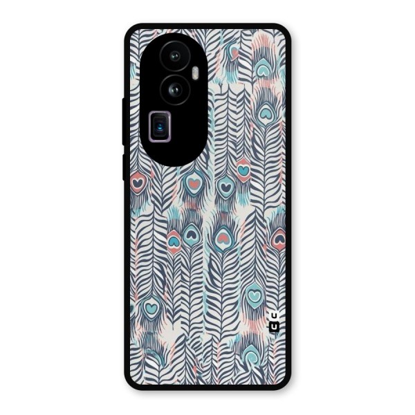 Feather Art Metal Back Case for Oppo Reno10 Pro Plus